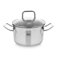 Кастрюля со стеклянной крышкой, 16 см, 1.6 л, нержавеющая сталь, серия Profi Duo Therm, ELO, Германия, 