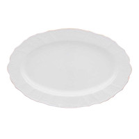 Сервиз столовый на 12 персон, 67 предметов, фарфор, белый, золотой, серия Белый узор, BERNADOTTE, Чехия_00821270056574315583.jpg