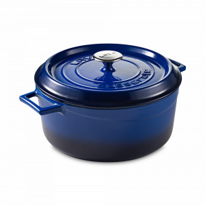 Кастрюля с крышкой , 6,7 л, 28 см, чугун, синий, LAVA, Турция, Кастрюли и ковши LAVA