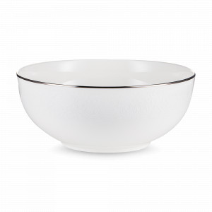 Салатник , 22 см, костяной фарфор, белый, рельеф, серия Рошель, NARUMI, Япония, NARUMI (Япония)