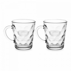 Набор из 2 кружек, боросиликатное стекло, 280 мл, прозрачный, NIVONA, Швейцария, Кружки