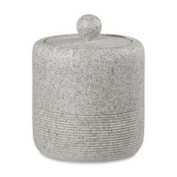 Банка для хранения Loup, 430 мл, полирезин, серый, серия Bath, BERGENSON BJORN, Великобритания