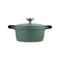 Кастрюля с крышкой и накладками на ручки, 20 см, 2.4 л, алюминий, силикон, зеленый, серия Agile, MAXWELL WILLIAMS, Австралия, 