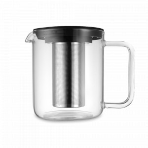 Чайник с ситечком, 1 л, стекло, нержавеющая сталь, прозрачный, серия Blend, MAXWELL WILLIAMS, Австралия, Чайники заварочные