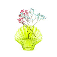 Ваза для цветов Seashell, 18.5 см, стекло, зеленый, DOIY, Испания_00821710053240677246.jpg