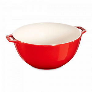 Миска с ручками, 25 см, керамика, красный, серия La Cocotte, STAUB, Франция, Миски STAUB