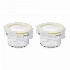 Набор из 2-х контейнеров, 150 мл, стекло, желтый, GLASSLOCK, Корея, GLASSLOCK (Корея)