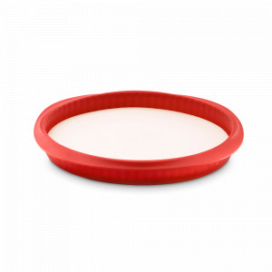 Форма для выпечки разъемная с керамической тарелкой «Киш», 28 см, силикон, керамика, красный, LEKUE, Испания, LEKUE (Испания)