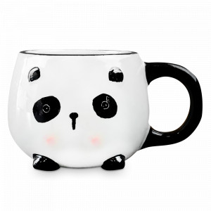 Кружка Панда, 420 мл, керамика, белый, черный, серия Animals, REPAST, Чехия, Кружки REPAST