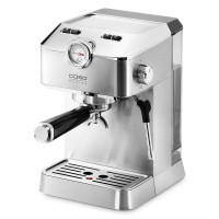 Кофемашина эспрессо, нержавеющая сталь, пластик, серебристый, CASO, Германия