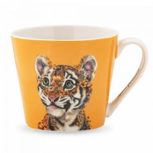 Кружка Тигренок, 370 мл, фарфор, оранжевый, декор, серия Марини Ферлаццо, MAXWELL WILLIAMS, Австралия, MAXWELL & WILLIAMS (Австралия)