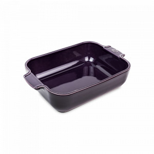 Форма для запекания прямоугольная, 25 х 15.5 см, 1.4 л, керамика, фиолетовый, серия Eggplant, PEUGEOT CERAMIC, Франция, PEUGEOT CERAMIC (Франция)