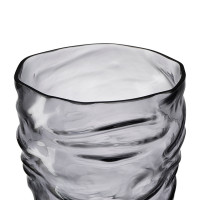 Ваза Crumpl, 25.3 см, стекло, серый, BERGENSON BJORN, Великобритания_00814620061241831755.jpg