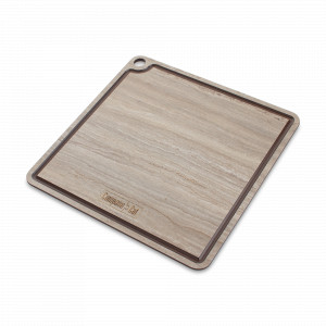 Подставка под горячее/доска для сервировки, размер 24х24см, травертин капучино, композитный материал, серия ProFashion, ComposeEat, Россия, Сервировочные доски