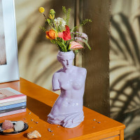 Ваза для цветов, 31 см, керамика, лиловый, серия Venus, DOIY, Испания_00819740049056979241.jpg