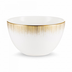Салатник , 25 см, костяной фарфор, белый, золотой, серия Сверкающее Золото, NARUMI, Япония, NARUMI (Япония)