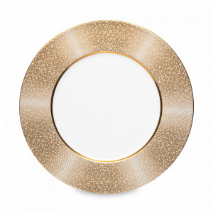 Тарелка обеденная, 27 см, костяной фарфор, белый, золотой, серия Золотая пыль, NARUMI, Япония, NARUMI (Япония)