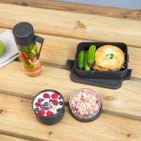 Набор из 2-х ланч-боксов и бутылки, пластик, антрацит, серия Make & Take, BRABANTIA, Бельгия_00812680052173543594.jpg