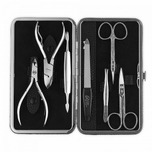 Набор маникюрный в футляре, 7 предметов, GD, Германия, Мужской маникюрный набор