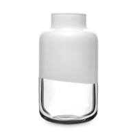 Ваза Магнолия, 32 см, хрустальное стекло, белый, NUDE GLASS, Турция