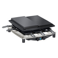 Гриль - раклетница, 14 х 37 х 39 см, нержавеющая сталь, хром, черный, STEBA, Германия_00805440044366262508.jpg