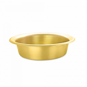 Таз для варенья, 3 л, латунь, серия Медная посуда, Кольчугинский Мельхиор, Россия, Тазы для варенья