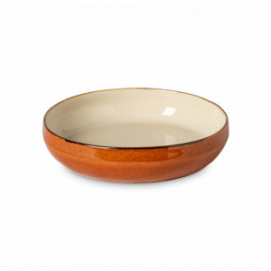 Тарелка для пасты Cream-Caramel, 22 см, керамика, бежевый, серия Poterie, COSTA NOVA, Португалия, Тарелки для пасты