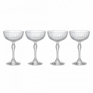 Набор из 4-х бокалов-креманок для шампанского CHAMPAGNE, 220 мл, серия America'20s, BORMIOLI ROCCO, Италия, America'20s BORMIOLI ROCCO