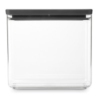 Контейнер модульный для продуктов, 3.5 л, 22 х 11 х 20.2 см, пластик, темно-серый, серия Tasty+, BRABANTIA, Бельгия