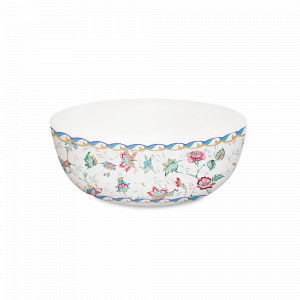 Салатник Букингем, 23 см, костяной фарфор, белый, декор, серия Emily, ANNA LAFARG, Китай, Коллекция Букингем Emily