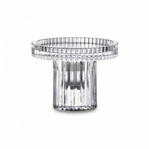 Подсвечник со съемной чашей Картуш, 7.6 см, стекло, серия Art Deco, DECOR DE TABLE, Россия, Стеклянные подсвечники