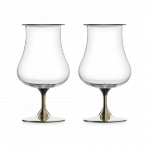 Набор из 2-х бокалов для крепких напитков, 220 мл, декор - платиновый, хрустальное стекло, серия Gentleman, EISCH, Германия, EISCH (Германия)