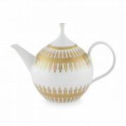 Чайник заварочный, 1.13 л, фарфор, белый, золотой, серия Gold Exotic, VISTA ALEGRE, Португалия, Чайники