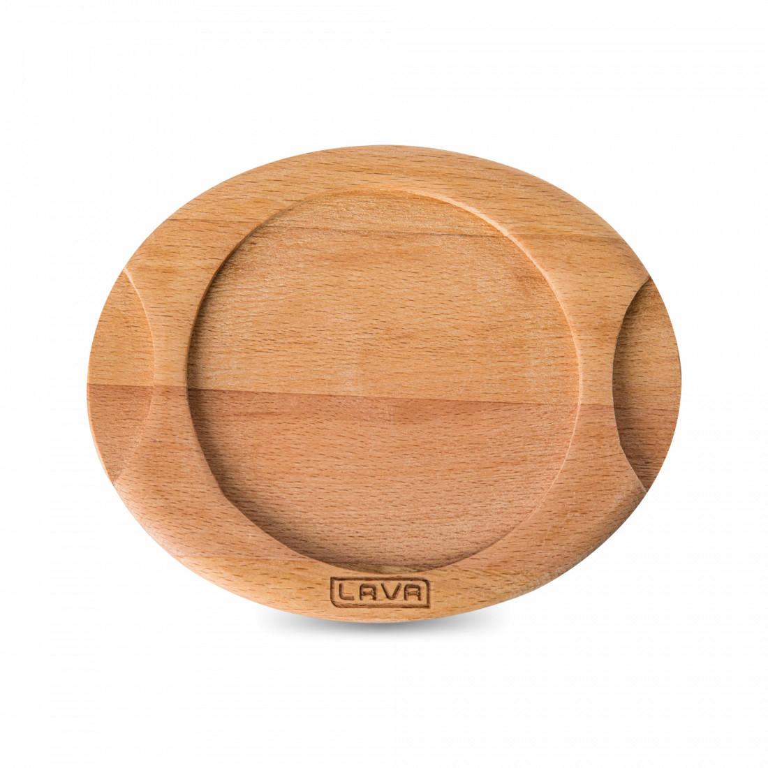 Подставка овальная для сервировки кокота, 15 х 18 см, дерево, LAVA, Турция