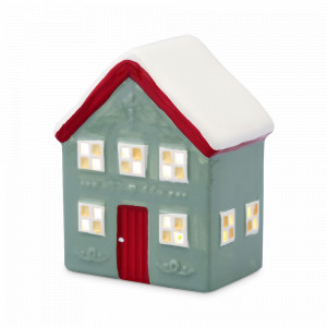 Декор - Домик с подсветкой Arslev, 11 см, доломит, декор, серия New Year Essential, TKANO, Китай, Предметы интерьера