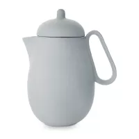 Чайник заварочный с ситечком, 1 л, фарфор, нержавеющая сталь, серо-голубой, серия Nina, VIVA Scandinavia, Дания, 