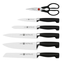 Набор из 5-ти ножей, и ножниц в подставке, цвет антрацит, серия TWIN Four Star, ZWILLING J.A. HENCKELS, Германия_00822530047811532967.jpg