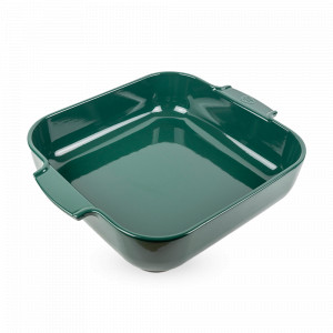 Форма для запекания квадратная, 36 х 36 см, 5.4 л, керамика, зеленый, серия Green Forest, PEUGEOT CERAMIC, Франция, PEUGEOT CERAMIC (Франция)