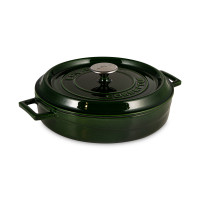 Сотейник с крышкой, 3,5 л, 28 см, чугун, зеленый, LAVA, Турция