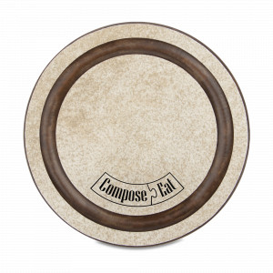 Подставка под кружку Бирдекель, круглая, диам. 95 мм, порфир кремовый, серия Fashion, ComposeEat, Россия, Бирдекели