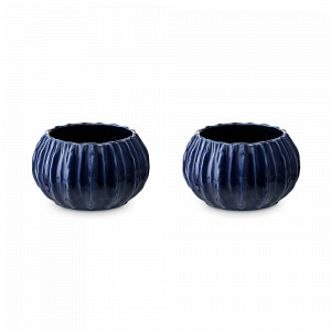 Набор из 2-х порционных салатников Actinia, 13 см, 640 мл, фарфор, синий, серия Sea treasures, TKANO, Россия, Пиалы, салатники индивидуальные