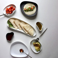 Тарелка десертная, 19 х 16 см, фарфор, белый, серия Yayoi, COOKPLAY, Испания_00815520053405644357.jpg
