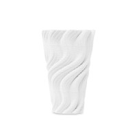 Ваза настольная Движение, 26 см, керамика, белый, серия Vases, DECOR DE TABLE, Россия
