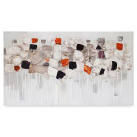 Панно декоративное Fleur, 80 х 140 см, холст, дерево, бежевый, серия Art, BERGENSON BJORN, Великобритания