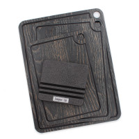 Набор из 3-х разделочных досок на подставке, дуб Бренди, в подарочной упаковке, композитный материал, серия Elegance, ComposeEat, Россия_00816080041154401825.jpg