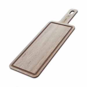 Доска композитная с желобом для сервировки и подачи, 36х12см, травертин капучино, серия ProFashion, ComposeEat, Россия, Сервировочные доски