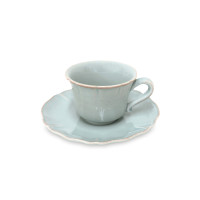 Пара чайная Turquoise, 220 мл, керамика, голубой, серия Alentejo, COSTA NOVA, Португалия