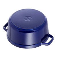 Кокот круглый, 3,8 л, 24 см, чугун, темно-синий, серия La Cocotte, STAUB, Франция_00795640052575212885.jpg