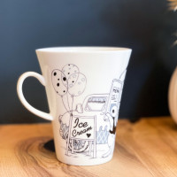 Кружка с кроликом, 400 мл, фарфор, декор, серия Путешествия, CLAYSTREET, Россия_00806760048267591650.jpg