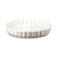 Форма для выпечки рифленая, 28 см, керамика, цвет: меренга, серия Meringue, LE CREUSET, Франция